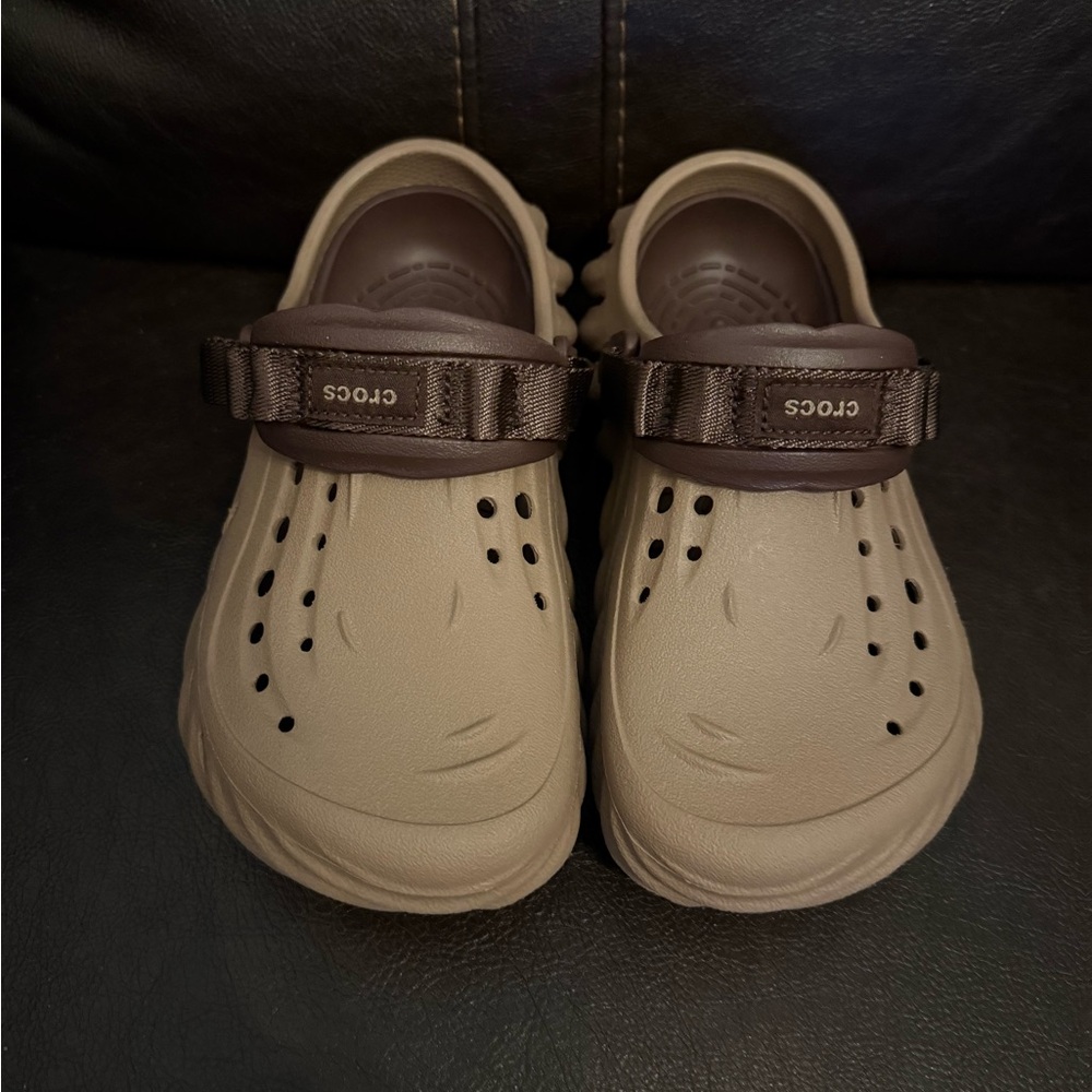 CROCS Kids Sandals - Tan and Brown